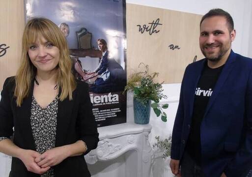 Pablo Moreno y Cristina Gonzalez, director y protagonista de La Sirvienta, Premio Mejor Película del festival Mirabile Dictu 