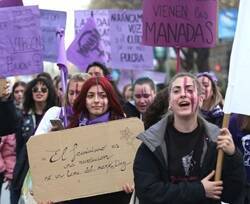 Feministas en una manifestación.