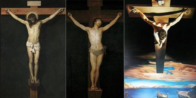 Los Cristos crucificados de Velázquez, Goya y Dalí.