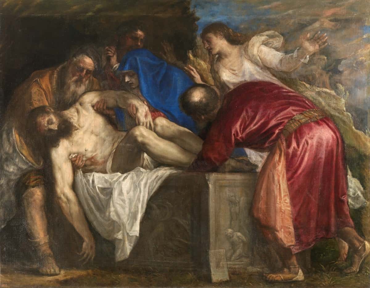 El Entierro de Cristo, de Tiziano, en el Museo del Prado
