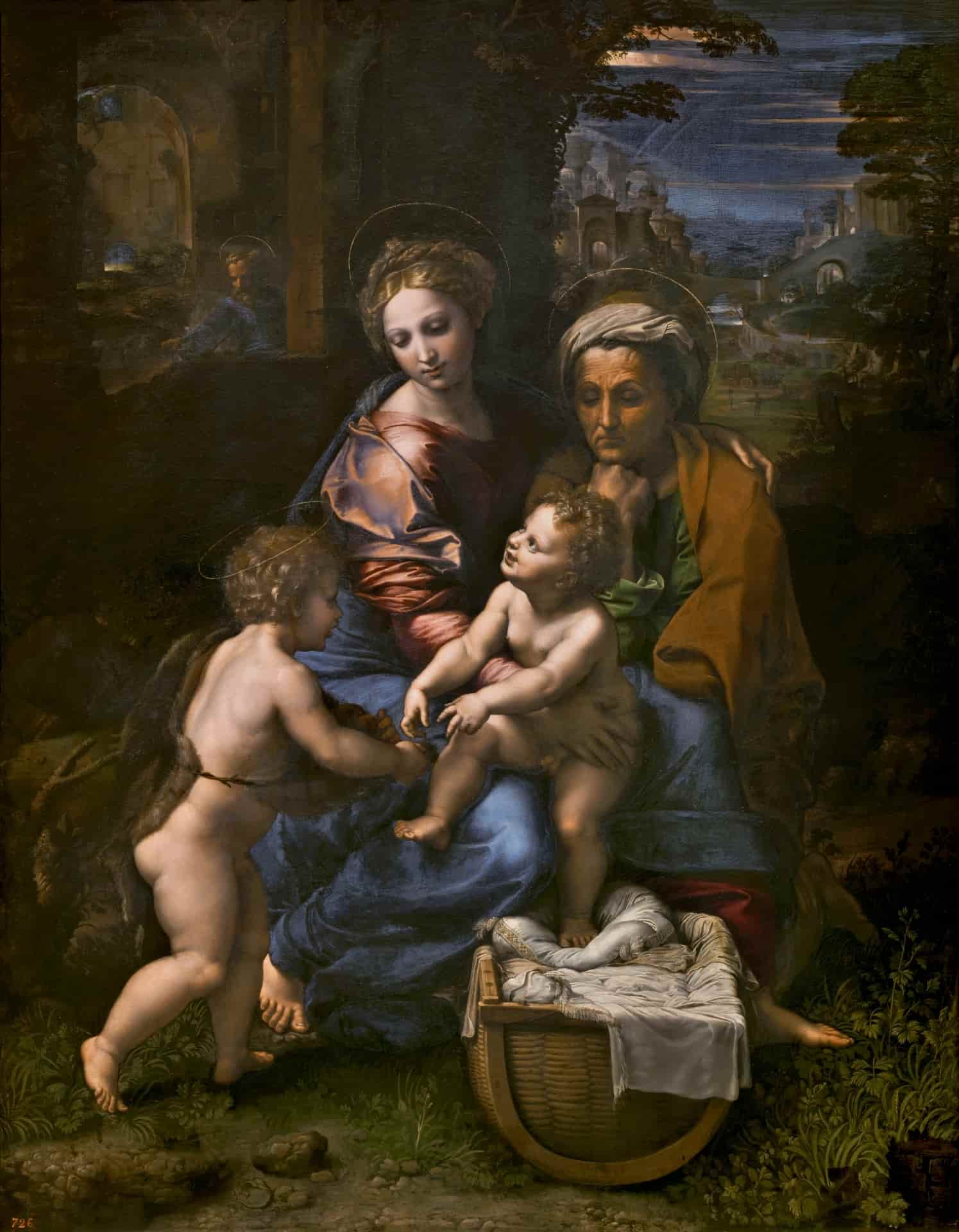 La Sagrada Familia de Rafael, llamada 'la perla', en el Museo del Prado