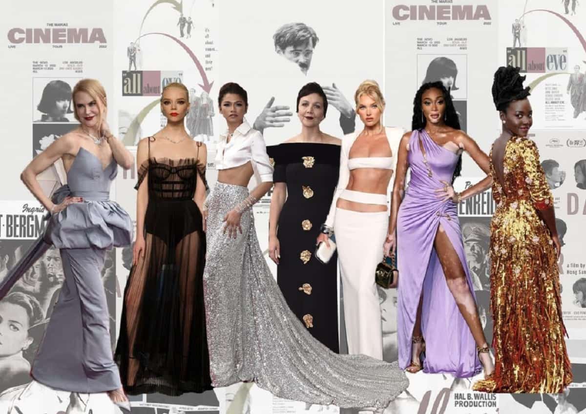 Algunos vestidos femeninos en la gala de los Oscar de 2022