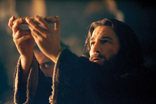 Jesús, en la Última Cena, en una imagen de la película ‘La Pasión de Cristo’

