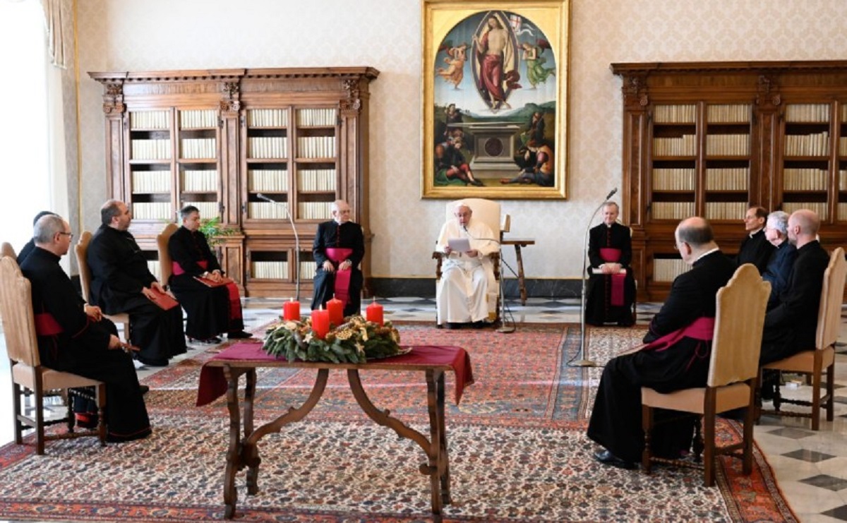 Catequesis del Papa Francisco en la Biblioteca Apostólica