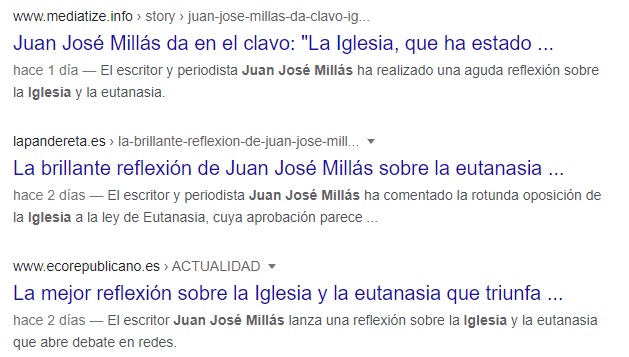Halagos pro-eutanasia a Juan José Millás 2