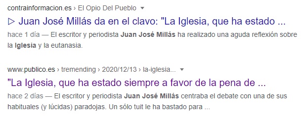 Halagos pro-eutanasia a Juan José Millás