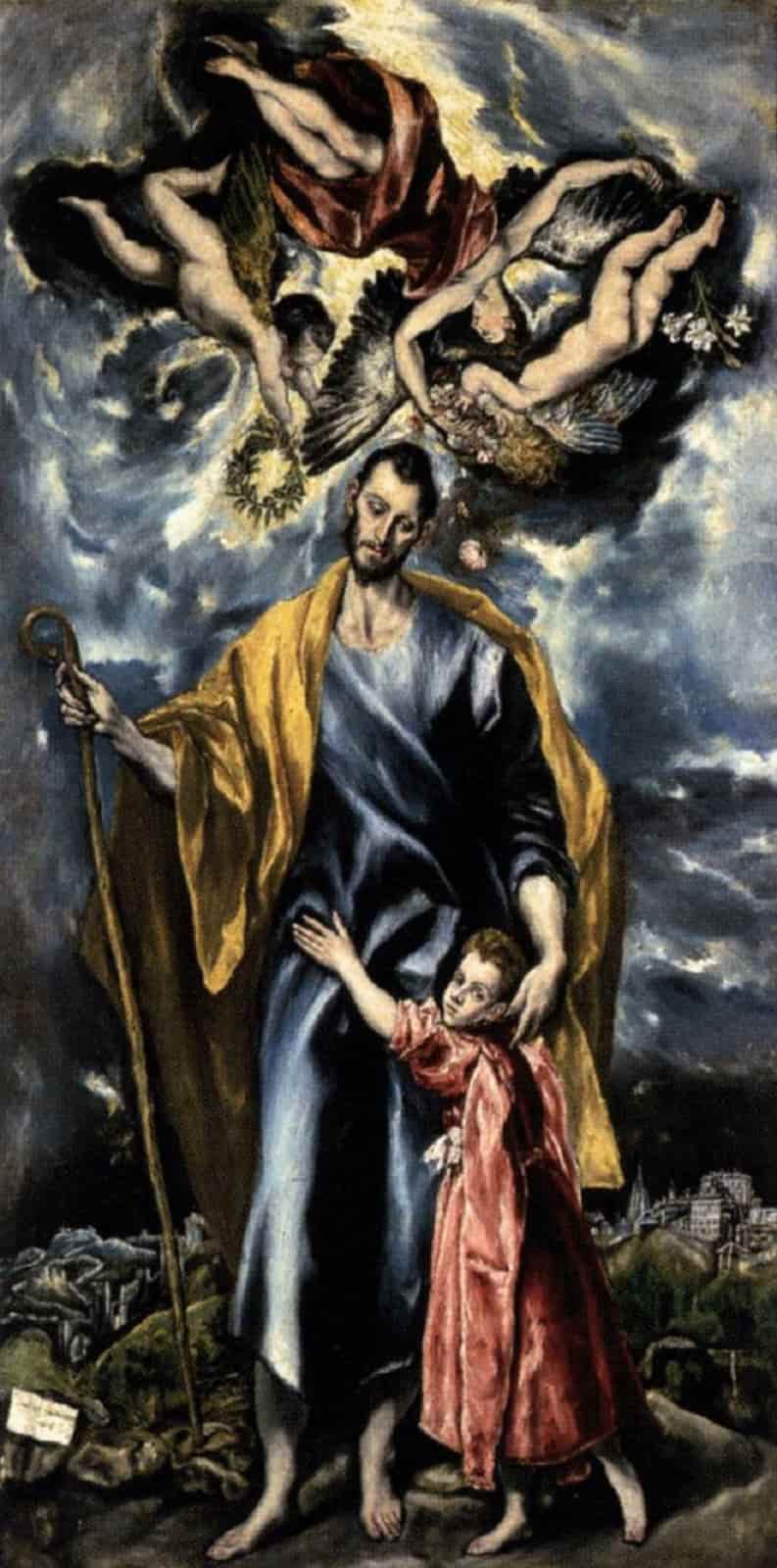 San José y el Niño, de El Greco, imagen que se conserva en Toledo