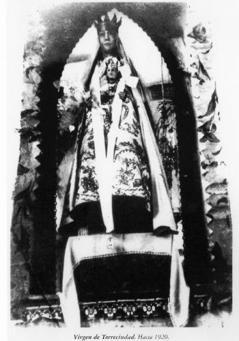 Virgen de Torreciudad revestida, hacia 1920
