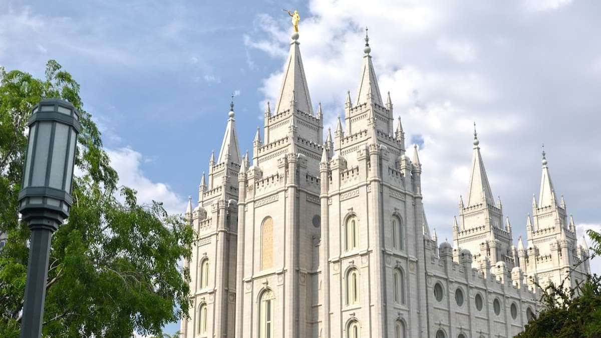 El templo mormón en la sede mundial de Salt Lake.