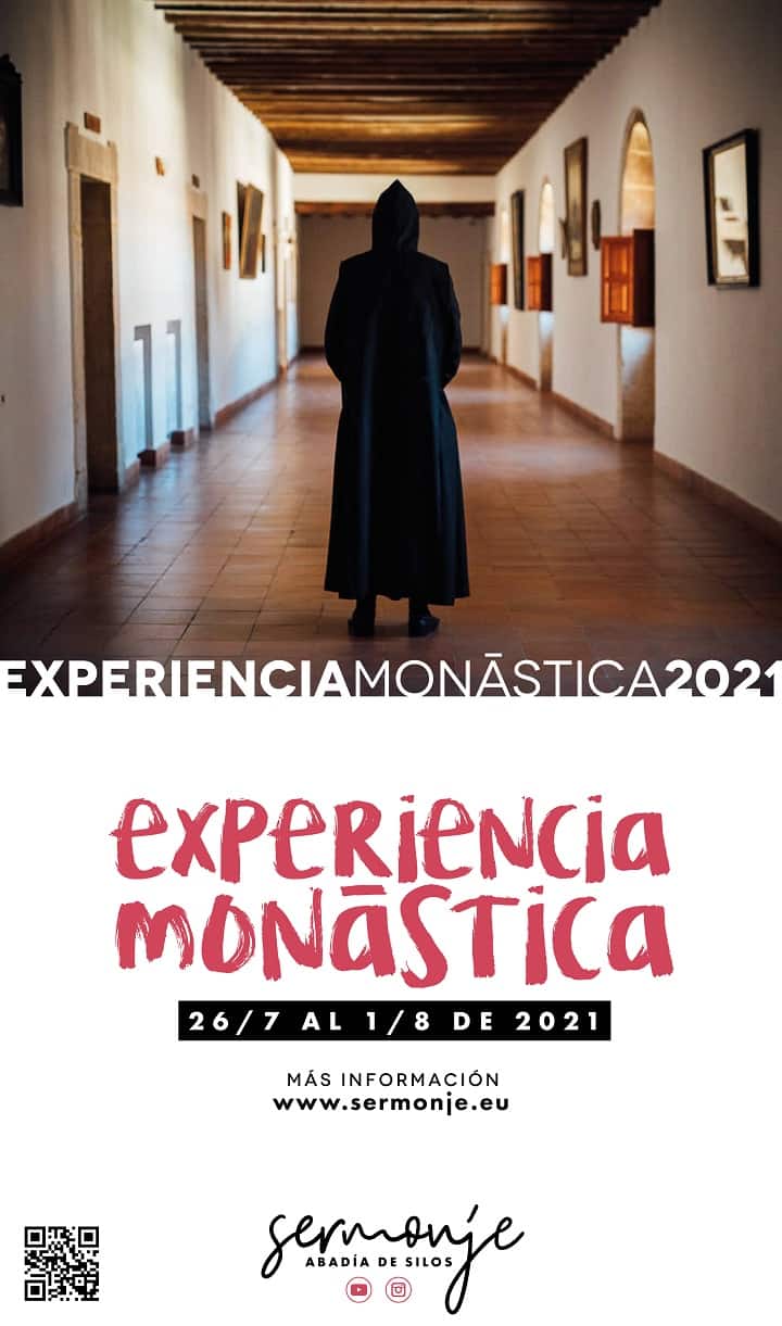 Cartel promocional de la experiencia monástica