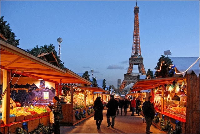 Mercadillo de Navidad en París
