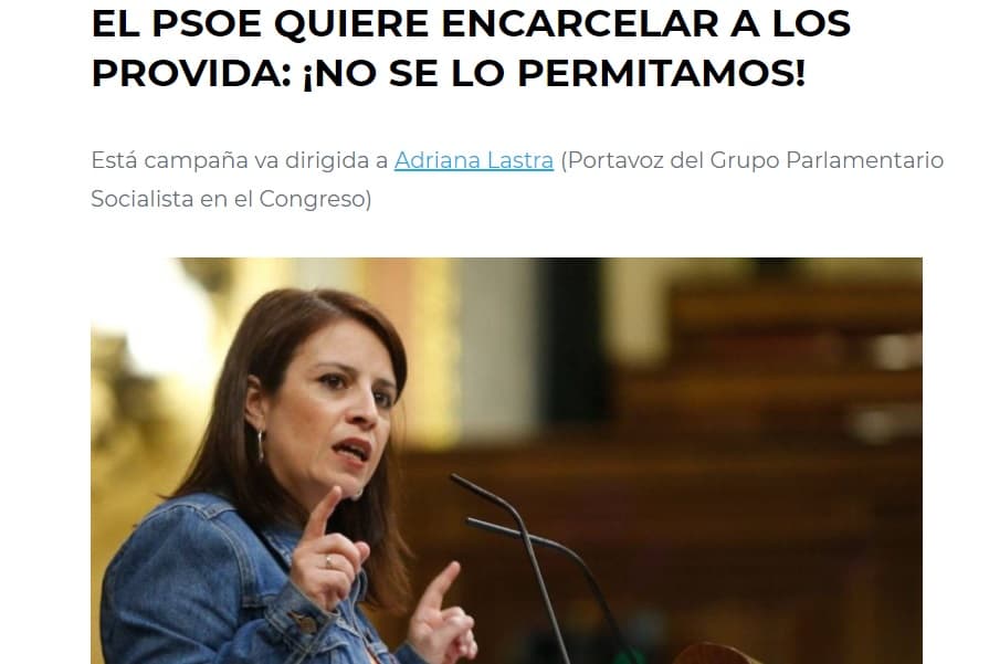 Petición en Tufirma.org dirigida al PSOE