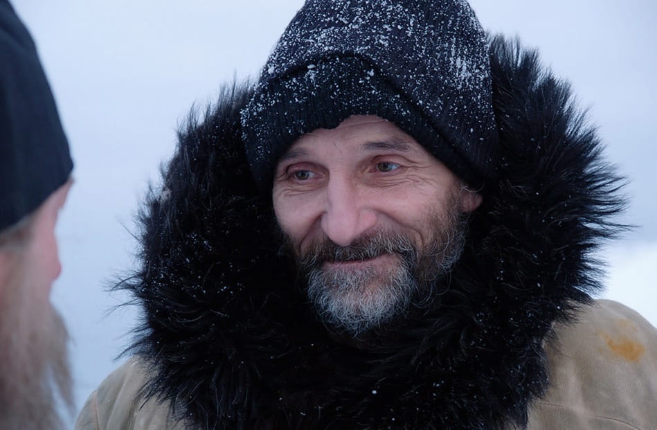 Pyotr Mamónov como monje en la premiada película de 2006 La Isla