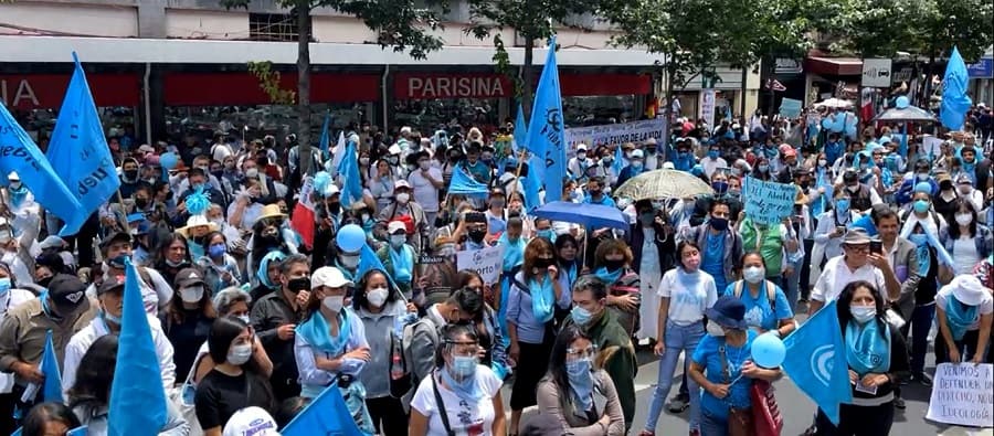Manifestación provida ante la Corte Suprema de México el 13 de septiembre