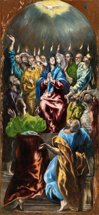 Pentecostés de El Greco.