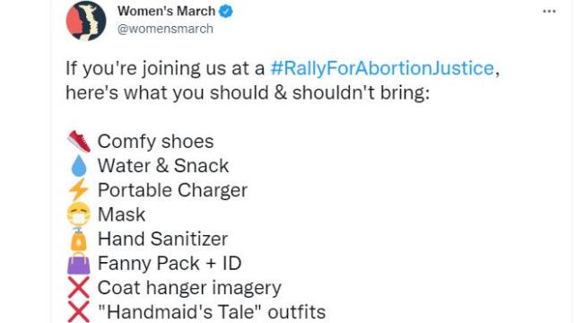 Información para la asistencia a la concentración de Women's march en Washington. 