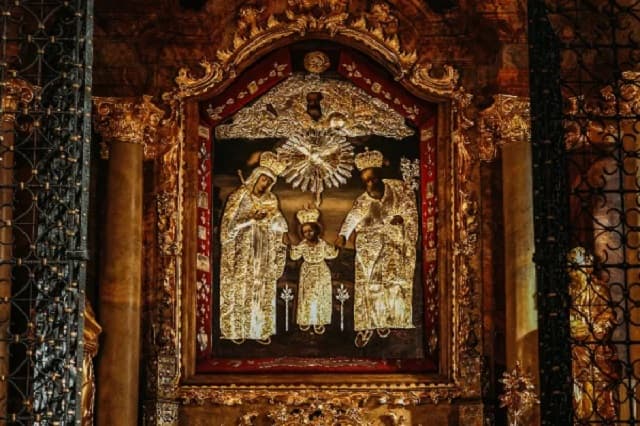 Icono de la Sagrada Familia presente en el santuario de Kalisz