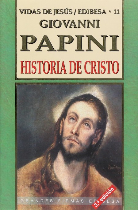 Portada de 'Historia de Cristo' de Papini.