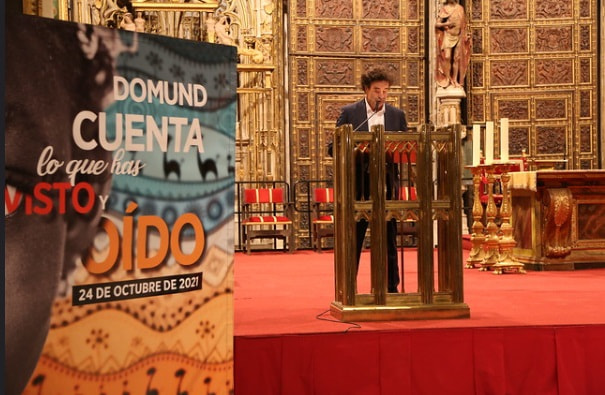 El masterchef Pepe Rodríguez pronuncia el Pregón del Domund 2021 en la catedral de Toledo