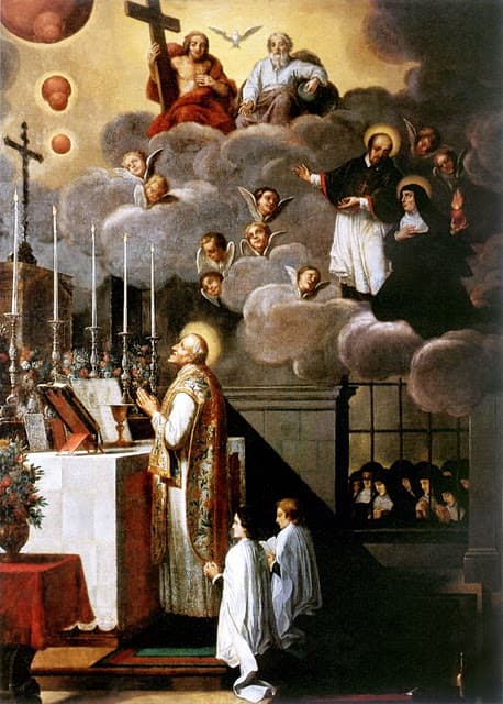 Santos, durante la Eucaristía