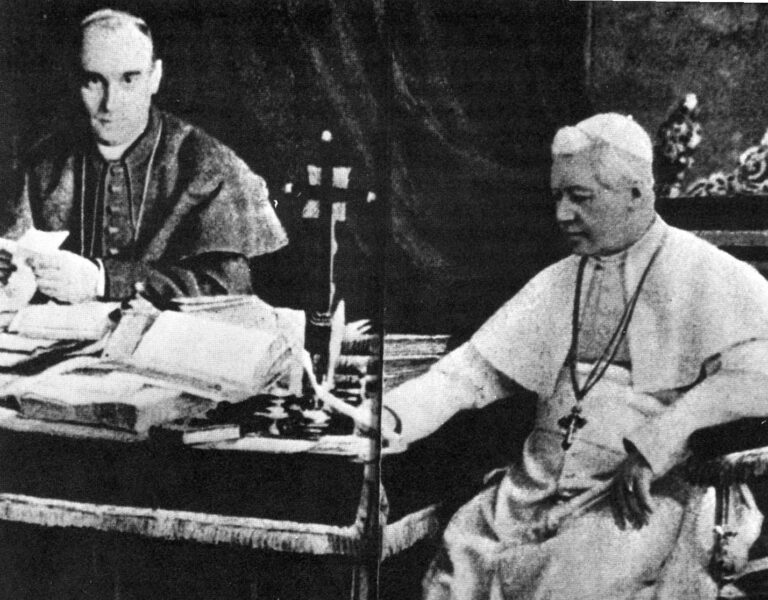 San Pío X y Rafael Merry del Val.