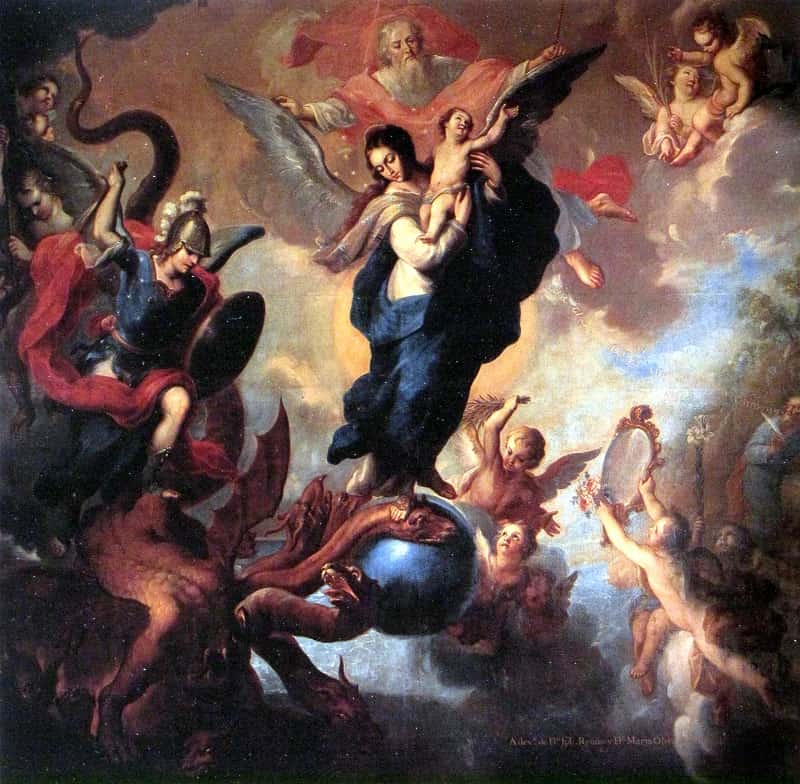 Virgen del Apocalipsis, obra de Miguel Cabrera