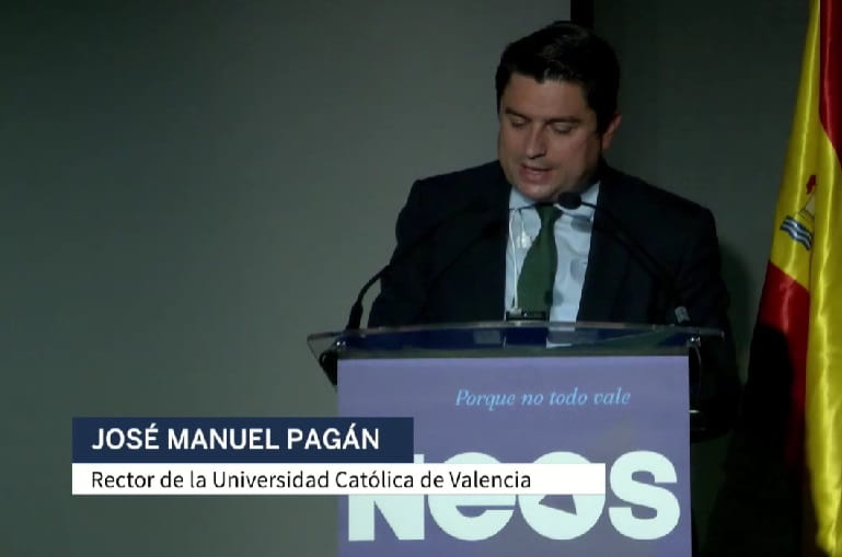 José Manuel Pagan en la presentación de Neos