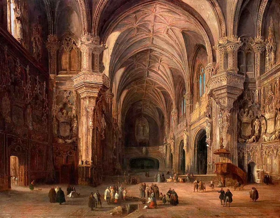 Jenaro Pérez Villaamil (1807-1854), Catedral de San Juan de los Reyes en Toledo.