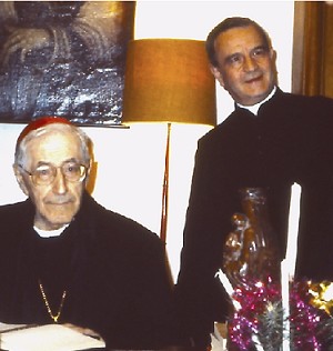 El cardenal Siri y el sacerdote Jean-François Guérin.