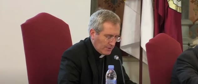 Javier Vilanova, obispo auxiliar de Barcelona, en el encuentro 2021 de E-Cristians en Abat Oliba CEU