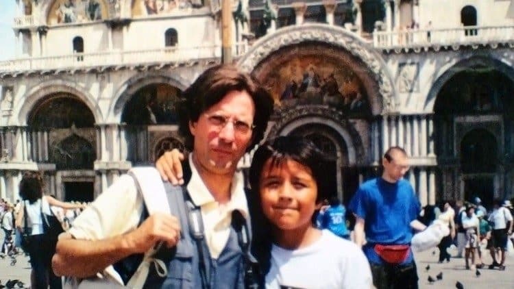 Gabriele, con Andy en Venecia