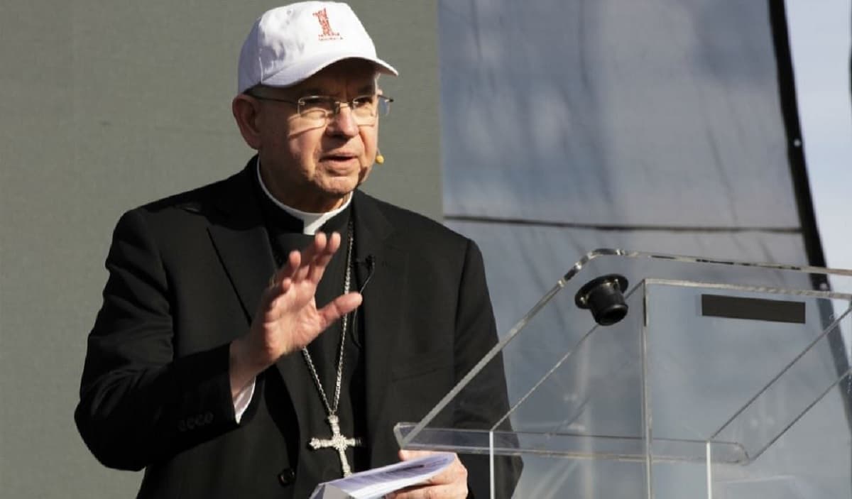 Monseñor José Gómez en la marcha por la vida de Los Ángeles en 2020