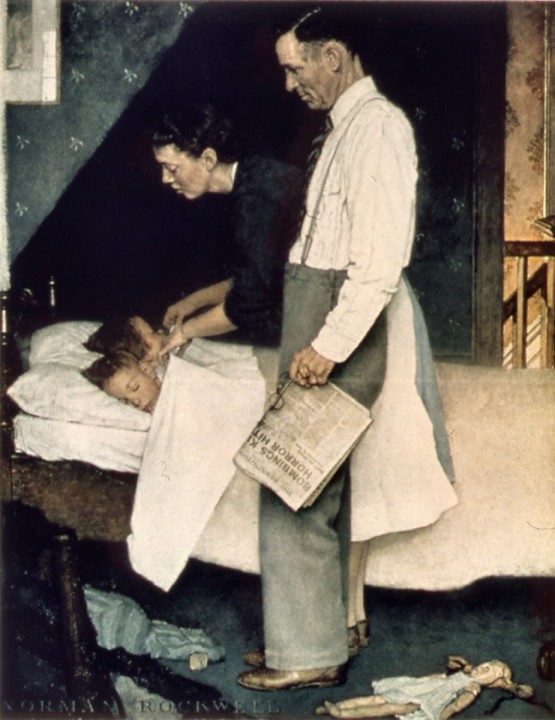 Norman Rockwell, 'Freedom from Fear' [Libres de miedo], 1943. 
