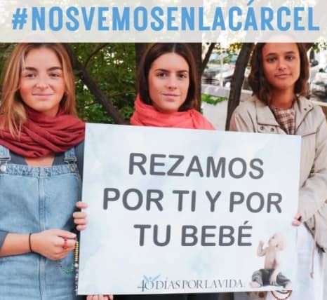 40 Días por la Vida seguirá acudiendo a los abortorios a rezar en España