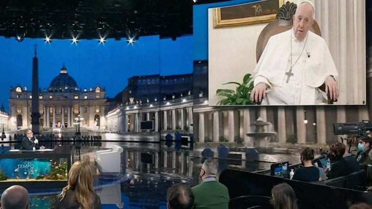 El Papa entrevista en RAI 3, la TV pública italiana