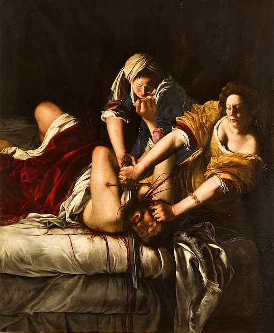 Artemisia Gentileschi, Judit decapitando a Holofernes.