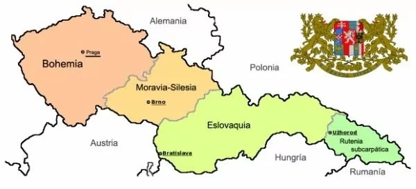 Checoslovaquia tras la Primera Guerra Mundial.