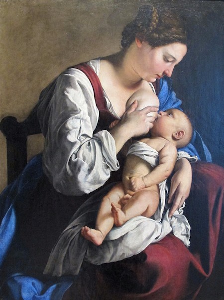 Gentileschi, Virgen con el Niño.