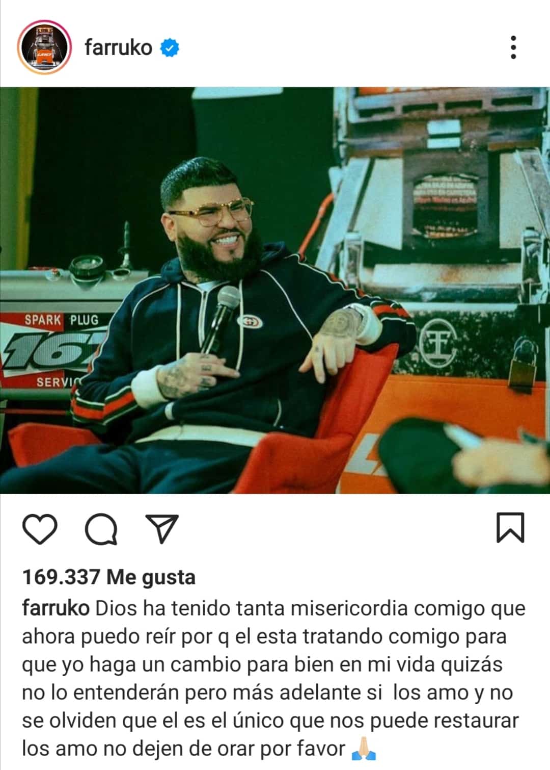 Instagram de Farruko. 