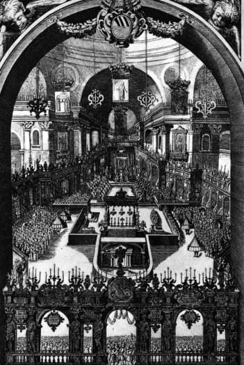 Grabado de la canonización de 1622