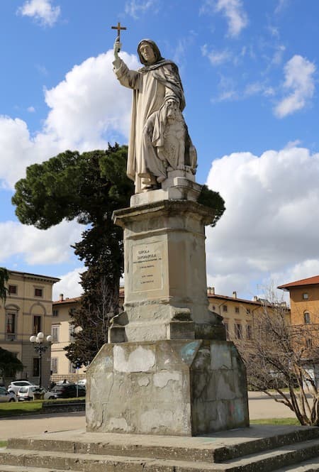 Monumento a Savonarola en Florencia.