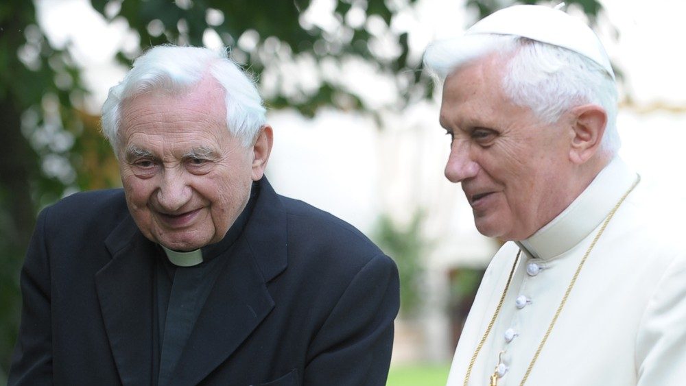 Benedicto XVI y Georg Rantxinger.