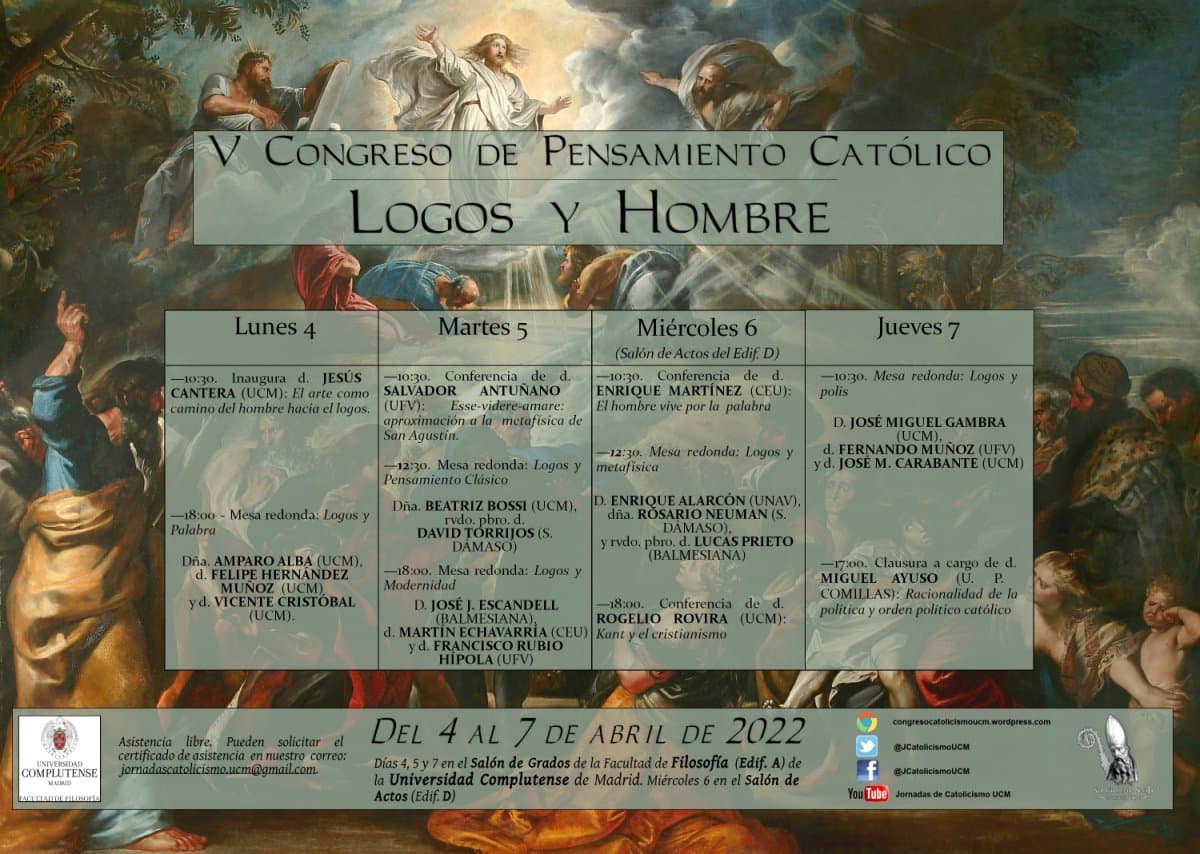 Programa del V Congreso de Pensamiento Católico. 