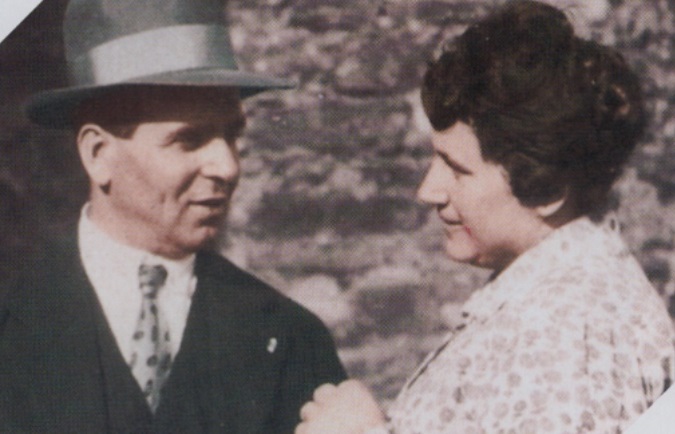 La Venerable Aristea y su marido Gino en 1950, después de que él se convirtiera y cambiara de vida