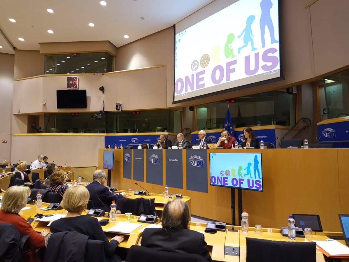 Un encuentro de la plataforma provida europea One of Us en el Europarlamento