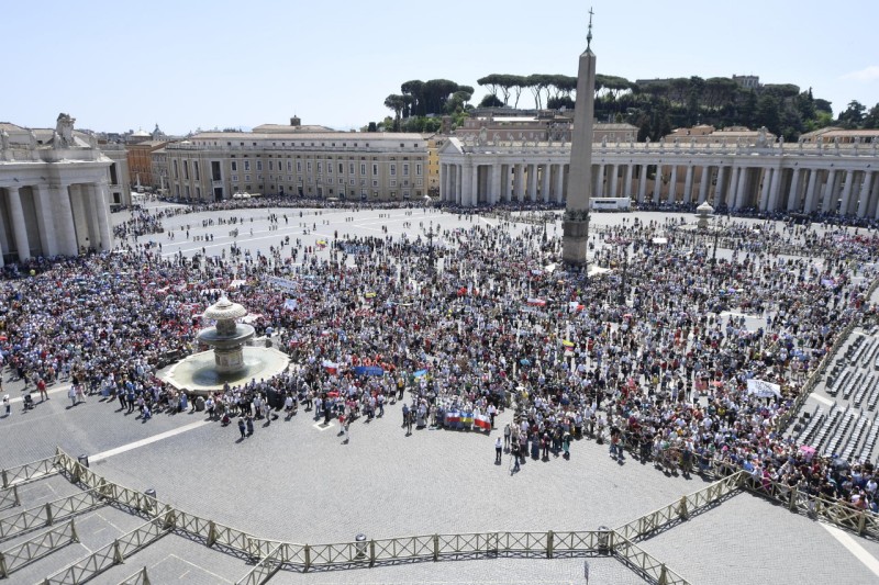 Papa Francisco ante el Regina Caeli de este 22 de mayo. 