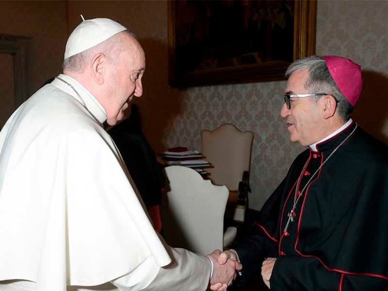 Luis Argüello con el Papa Francisco