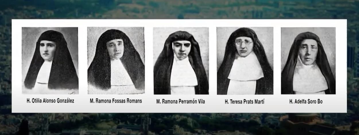 Las 5 dominicas beatas mártires del Revolt de les Monges
