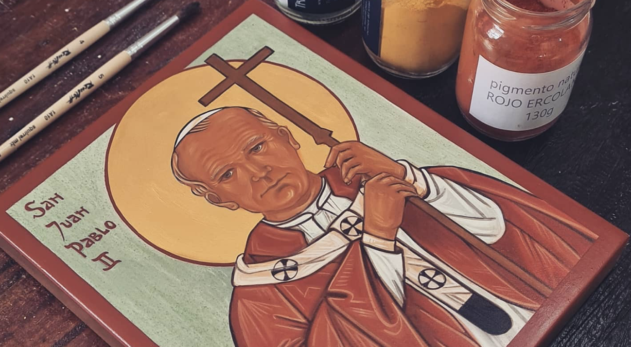 Icono de San Juan Pablo II.