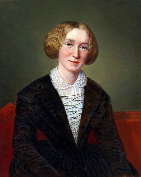 Retrato de George Eliot (Mary Ann Evans).